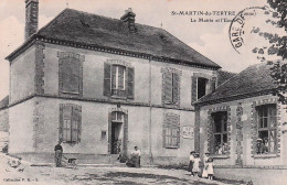 Saint Martin Du Tertre - La Mairie Et L'Ecole   - CPA °Jp - Saint Martin Du Tertre