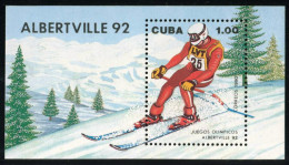 DEP3 Cuba HB 119 1990 Juegos Olímpicos Albertville 92 MNH - Other & Unclassified