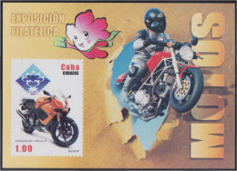 Cuba HB 257 2009 Exposición Filatélica. Motos MNH - Other & Unclassified