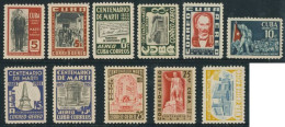 Cuba A- 78/87 1953/54  Jose Martí MNH - Andere & Zonder Classificatie