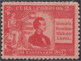 Cuba 294 1945 Gabriel De La Concepción Valdés MH - Altri & Non Classificati