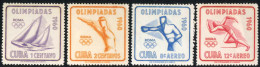 BA2/DEP1 Cuba 532/33 + A 212/13 1960 Olimpiadas Roma MNH - Altri & Non Classificati