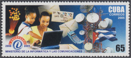 Cuba 4217 2005 5 Años Del Ministerio De Informática Y Telecomunicación MNH - Other & Unclassified