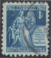 Cuba Beneficencia 3 1940 Consejo Nacional De Tuberculosis Para La Infancia Usa - Autres & Non Classés