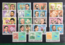 CUBA 1989, HISTORIA LATINOAMERICANA, COLECCIÓN SELLOS NUEVOS ** MINT - Usados