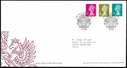 Gran Bretaña 2998/00 2008 SPD FDC Serie Reina Isabel II Sobre Primer Día Winds - Non Classés