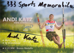 AK Langläufer Andreas „Andi“ Katz Freudenstadt Baiersbronn Olympia Olympionike Langlauf Skilanglauf Cross-country Skiing - Autographes