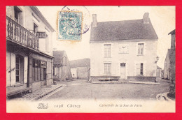 F-89-Cheroy-08P36 Le Carrefour De La Rue De Paris, Un Tabac, Cpa BE - Cheroy