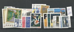 1991 MNH Denmark, Year Complete, Postfris** - Années Complètes