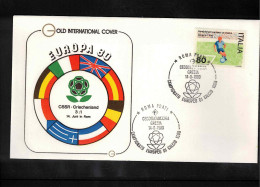 Italy 1980 European Football Championship Italy  - Football Match Czechoslovakia - Greece Interesting Cover - UEFA European Championship