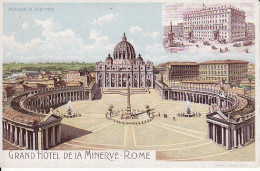 2794	20	Rome, Grand Hotel De La Minerve.  Piazza S. Pietro - Cafés, Hôtels & Restaurants