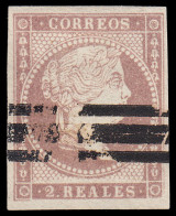 España Spain Barrados 50 1856-59 Isabel II - Other & Unclassified
