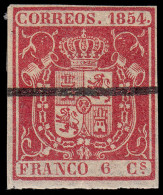 España Spain Barrados 24 1854 Escudo De España - Sonstige & Ohne Zuordnung