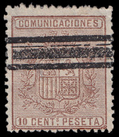 España Spain Barrados 153 1874 Alegoría Comunicaciones - Autres & Non Classés