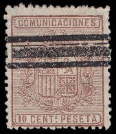 España Spain Barrados 153 1874 Alegoría Comunicaciones - Otros & Sin Clasificación