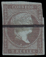 España Spain Barrados 42 1855 2 Reales Isabel II - Autres & Non Classés