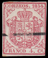 España Spain Barrados 33 1854 Escudo De España - Other & Unclassified