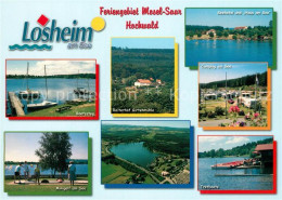73179151 Losheim See Feriengebiet Mosel Saar Hochwald Bootssteg Minigolf Reiterh - Losheim