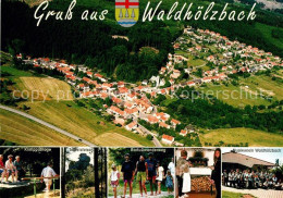 73177884 Waldhoelzbach Losheim Kneippanlage Teufelsfelsen Barfusswanderung Backh - Losheim