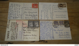 POLOGNE : Lot De 4 Cartes Postales Avec Timbres ............. 8351 - Lettres & Documents