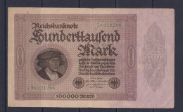 GERMANY - 1923 100000 Mark Circulated Banknote - 100.000 Mark