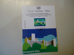 UNITED NATIONS   MAXIMUM CARDS VIENA 1979 - Tarjetas – Máxima
