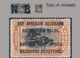 1916 * RUANDA-URUNDI MH RU 035-A WARRIOR WITH 12 1/2 MM SPACE BETWEEN OCCUPATION & BELGE - Unused Stamps