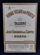 C7/1 -  Rótulo * Vinho Velho Do Porto * João Eduardo Dos Santos - Falerno *  Portugal - Drink