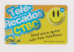 BRASIL -  Tele Recados Inductive  Phonecard - Brésil