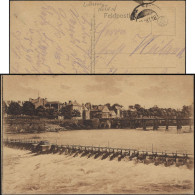 Allemagne / France 1918. Carte De Franchise Militaire. Barrage électrique Sur La Meuse à Mézières - Agua