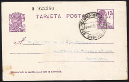 España Spain Entero Postal 69 Matrona 1934 Santa Coloma De Farners - Altri & Non Classificati