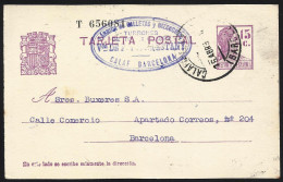 España Spain Entero Postal 69 Matrona 1934 Calaf - Altri & Non Classificati