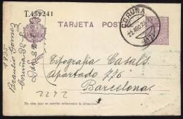 España Entero Postal 50 Alfonso XIII 1925 Coruña - Altri & Non Classificati