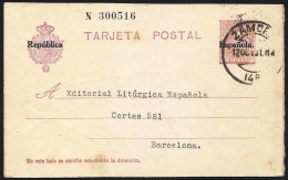 España Spain Entero Postal 61 Alfonso XIII 1931 Zamora - Autres & Non Classés