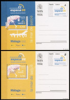 España Spain Entero Postal ( Tarjeta ) 173/74 2006  Exposición Málaga - Sonstige & Ohne Zuordnung