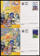 España Spain Entero Postal ( Tarjeta ) 171/72 2005 Los Lunnis - Other & Unclassified