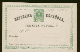 España Spain Entero Postal 2v Vuelta 1874 - Autres & Non Classés