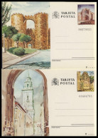 España Spain Entero Postal ( Tarjeta ) 133/34 1983 Turismo Ávila Lugo - Andere & Zonder Classificatie