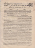 España Spain Timbres De Periódicos P.13 1867 Boletin De Adm. Local Pósitos Y J - Sonstige & Ohne Zuordnung