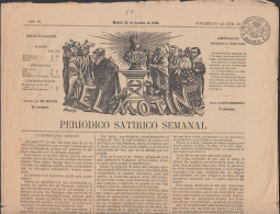 España Spain Timbres De Periódicos P.17 1871 Periódico Satirico Semanal - Otros & Sin Clasificación