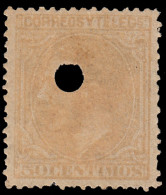 España Spain Telégrafos 206T 1879 MH - Fiscaux-postaux