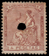 España Spain Telégrafos 139T 1873 Alegoría MH - Postage-Revenue Stamps