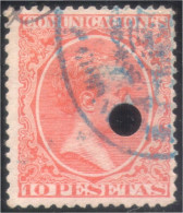España Spain Telégrafos 228T 1889/99 Usado - Postage-Revenue Stamps
