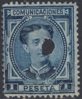 España Spain Telégrafos 180T 1876 MH - Postage-Revenue Stamps