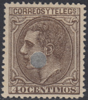 España Spain Telégrafos 205T 1879 MH - Fiscaux-postaux