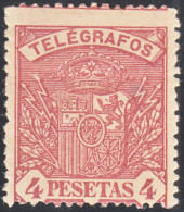 España Spain Telégrafos 37 1901 Escudo De España Coat Of Spain MH - Fiscal-postal