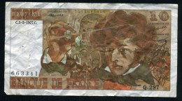 Francia 10 Francos 1977 Billete Banknote Circulado Puntos De Aguja - Other - Europe