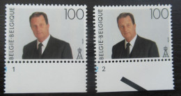 2576 'Koning Albert II' - Postfris ** - Volledige Set Plaatnummers - 1991-2000