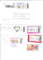 MTEL - Mon Timbre En Ligne - 6 Timbres Dont 1 Sur Lettre - Timbres Oblitérés France Lettre 20g, 50g Et R2 - Sonstige & Ohne Zuordnung