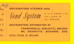 ITALIA 1957 Libretto Vend System Sassone L6 Con Certificato RARE RRR - Carnets